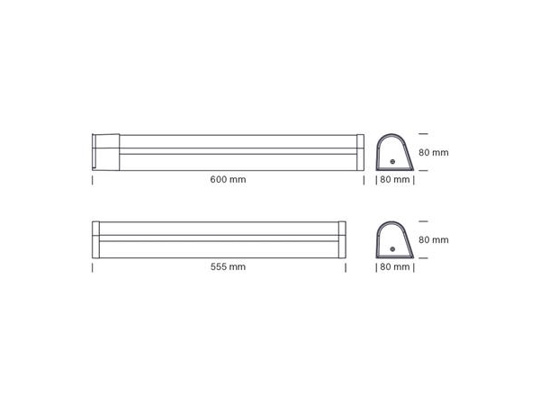 NORDTRONIC BIANKA G2 LED IP44, 8W, 2700/3000/4000K