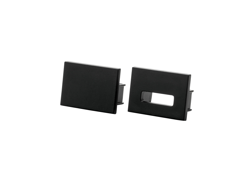 SG ARMATUREN StripLine Sort endedeksel påbygget kit Polycarbonat (PC)