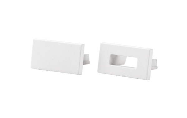 SG ARMATUREN StripLine Hvid Endedeksel kit slim Polycarbonat (PC)