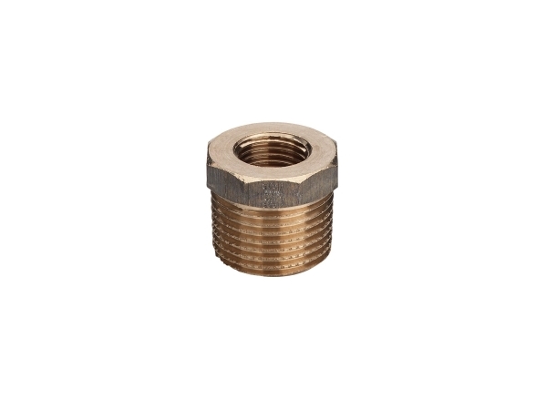 VIEGA Nippelmuffe 2 x 1 gevindfittings af rødgods. Max driftstryk 10 bar (1MPa).