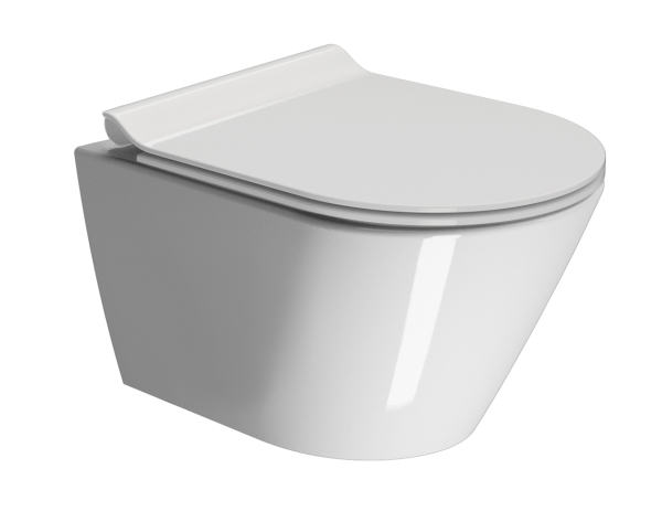 GSI Kube X vægtoilet 50x36cm med Genius flush skylleteknik.