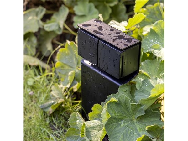 Hydro Essential stikkontaktsjle, inkl. 2 stikkontakter, sort, IP55, 16 A