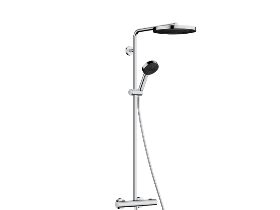 HansGrohe Pulsify S Puro Showerpipe 260 1jet EcoSmart brusesystem med Ecostat Fine termostat og håndbruser 3jet