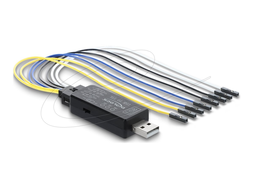 Delock - Seriel Adapter - Usb - Seriel - Sort