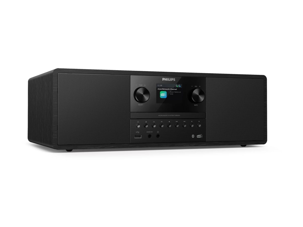 Philips-TAM6500 - Mikrosystem - 2 x 25 watt - sort