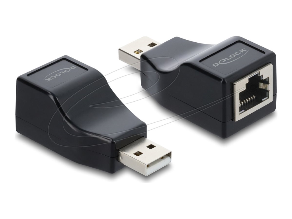 Delock - Seriel Rs-232 Adapter - Usb (Han) Til Rj-45 (Hun) - Usb 2.0 - Sort