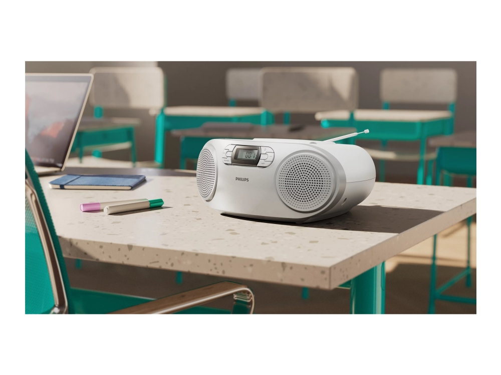 Philips Cd Soundmachine Taz2000s - Boombox - 3 Watt - Silver (Panel)