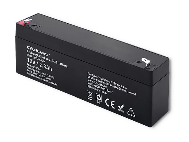 Qoltec 53064 - Ups-Batteri - 1 X Batteri - Blysyre - 2.3 Ah