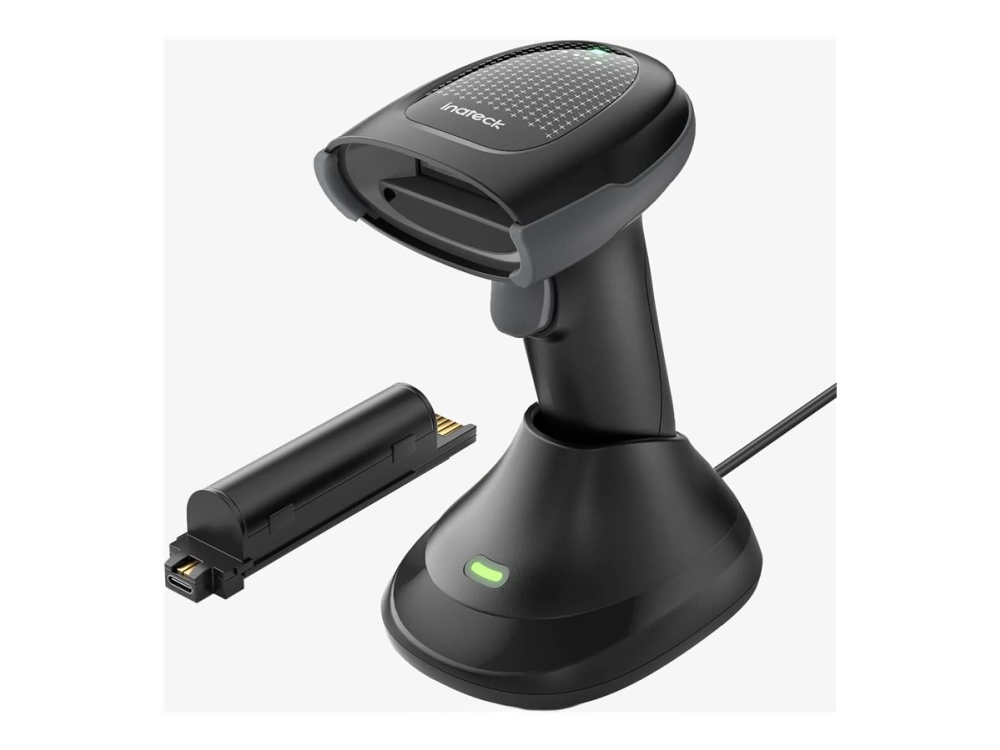 Inateck Pro-170B - Stregkodescanner - Håndmodel - 2D Imager - 220 Scan / Sekund - Afkodet - Bluetooth, Usb, Rf(2.4 Ghz)