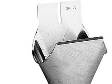 Rheinzink Eksp.tudstykke 280/76mm 1/2-rund. Form G. prePatina walzblank - Tages ikke retur -
