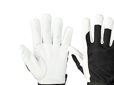 NOVIPRO Technic handske str. 9 - velcro-luk, gedeskind i håndflade, uforet