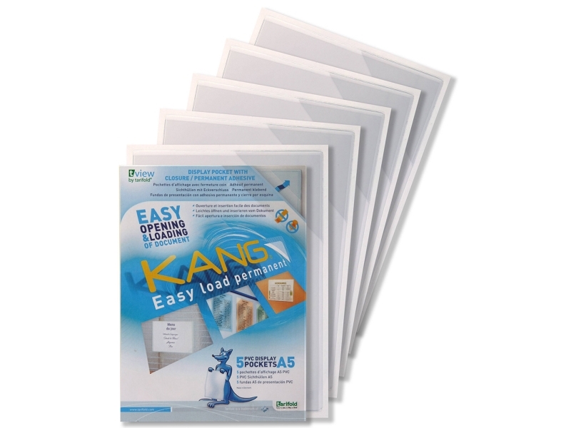 Wera Selvklæbende Skiltelommer Easy A5 5 Pack