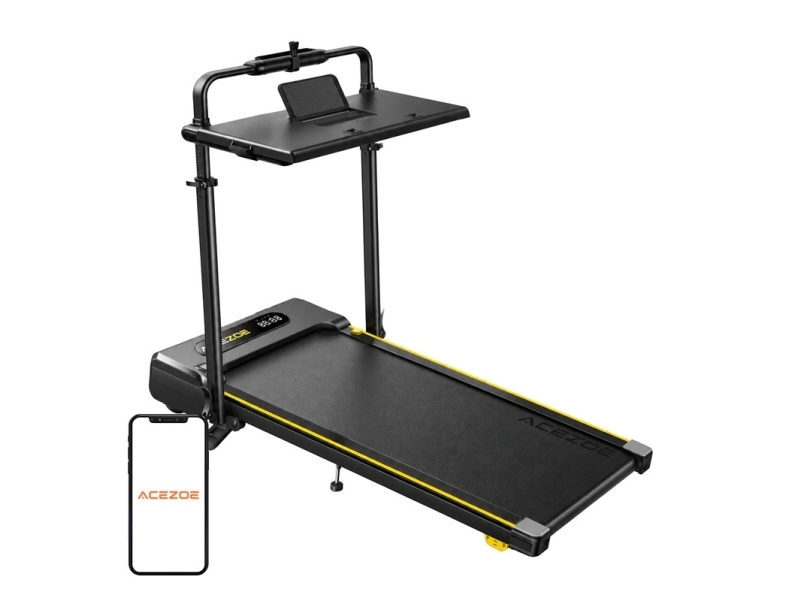 Acezoe P20 Foldable Electric Treadmill (Black And Yellow)