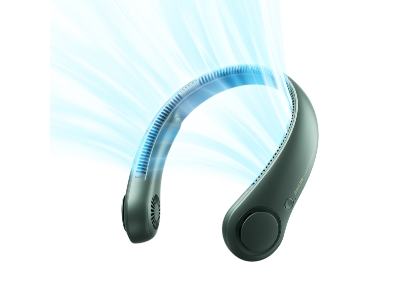 Jisulife Neck Fan Life3 Bærbar Ventilator Til Hals, Nakke Og Usb - Grøn