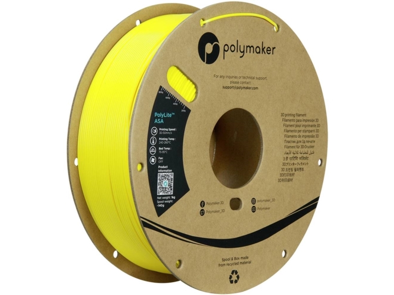 Polymaker Polylite Asa Plastikas 1Kg 1.75Mm - Geltona