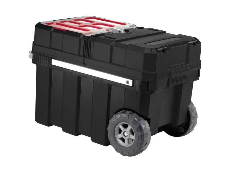 Keter Wheelie Bin Masterloader Sort/Rød