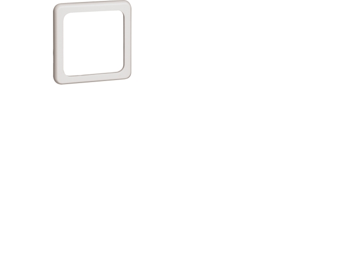 PEHA Standard, enkelmodul afdækningsramme, Horisontale og vertikale, 81x81mm, IP20,  hvid RAL9010