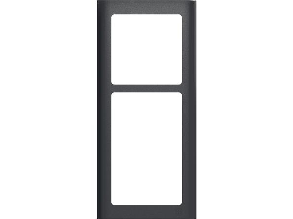 LAURITZ KNUDSEN LK FUGA SOFT ramme inkl. monteringsramme 2½ modul, Koksgrå- I pose for DIY