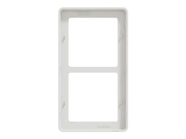 LAURITZ KNUDSEN LK FUGA BASE 63 ramme inkl. monteringsramme 2 x 1 modul, Hvid, DETAILFORPAKNING