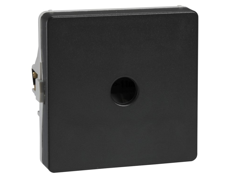 SCHNEIDER ELECTRIC LK FUGA Lampeudtag ny type 5-polet 1-modul, Koksgrå, DETAILFORPAKNING