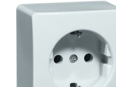 PEHA Stikkontakt Schuko Cremehvid/elektrohvid 16A, Kun til Export