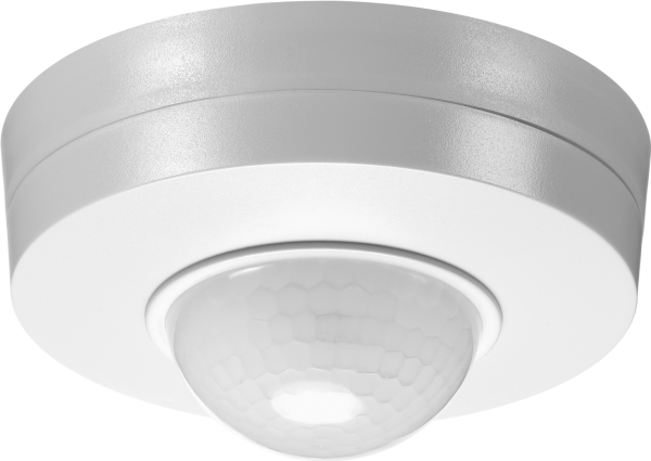 Bevægelsessensor, 360°, 230V, 16m, hvid, loft sensor til påbygning