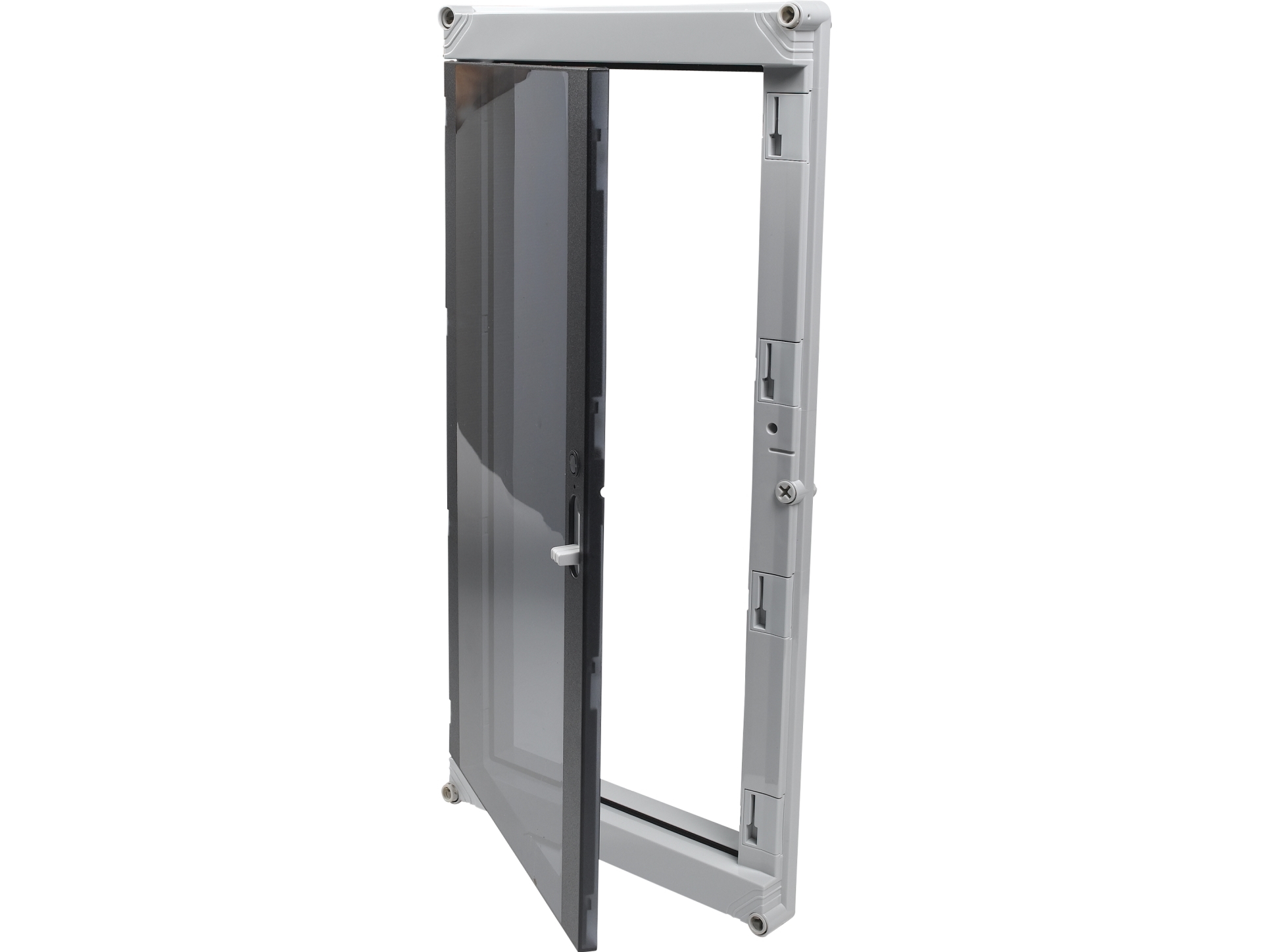 ENSTO Vægskab Cubo P hængsellåg åben front uden DIN-afdækning røgfarvet for Cubo C og P 300 x 600 mm for 300 x 600 mm kapsling