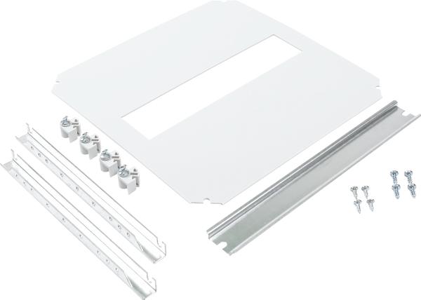 ENSTO Vægskab dinskinneindsats profilhøjde 14,5 mm 1 x 12 modul DIN-indsats for 300 x 300 mm kapsling komplet