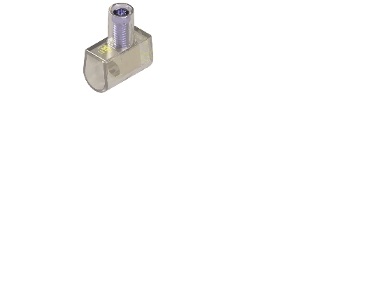 Samlemuffe enkelt 10mm² med krydskærv Polyamid, transparent halogenfri - (100 stk.)