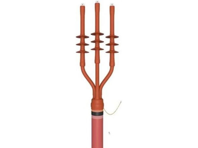 Endeafslutning 12kV 3x35-95mm² ude + jordingsæt 12kV 3-leder STD kabel