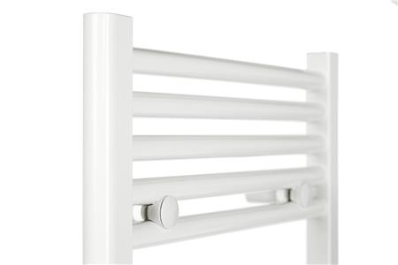 Thermrad elektrisk håndklæde radiator CORE-E 1806X500MM 1000W  Hvid Ral 9016. Runde profiler. IP44. Digital styring,