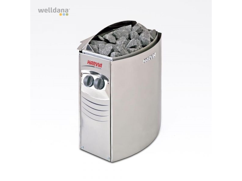 Saunaovn 6,0kW med indbygget regulering 3x400V+N+J. Rum 5-8m³. Stenforbrug ca. 20kg