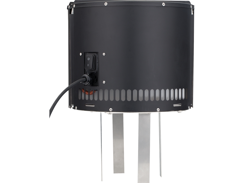 EXODRAFT Røgsuger Draftbooster sort, Ø266 mm, 230V, 36W, max. 250°C til brændeovne og pejseindsatse med en effekt fra 3-8 kW.