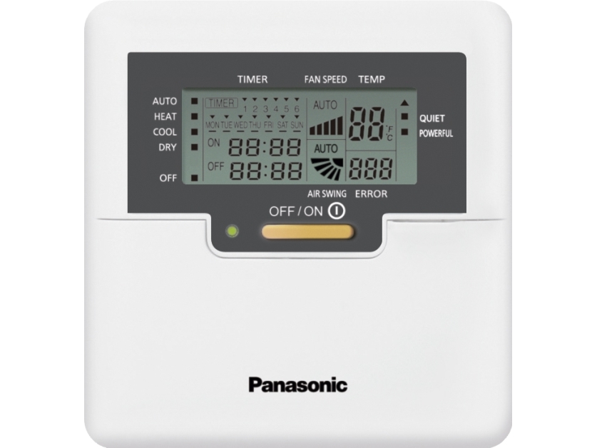 Panasonic fortrådet kontrolpanel CZ-RD52CP styring til mini PACi og VRF kassetter.