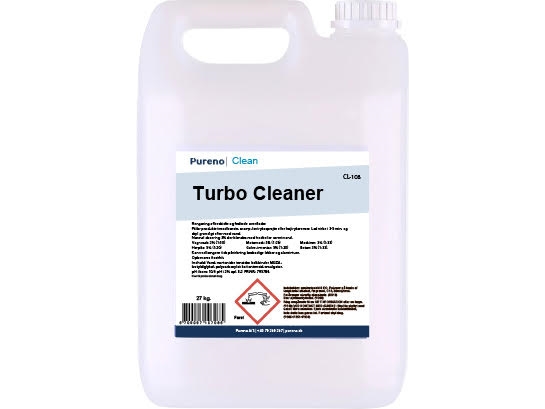 PURENO Turbo Cleaner 5L dunk er til rengøring af stærkt besmudsede og fedtede overflader.
