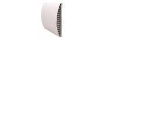 Komplet ydervægsrist, hvid til ventilator RV50 version 2 (50536 og 50523) og Siku Sphere 160.