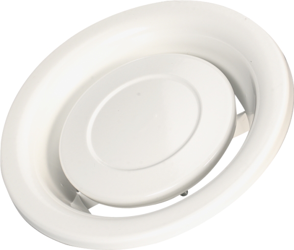 LINDAB Kontrolventil KU200 (RAL9003) til udsugning. Skal monteres i ventilramme type VGL, VGU eller VGM.
