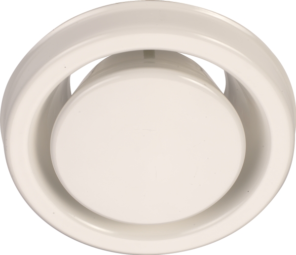 LINDAB Kontrolventil  KSU 200 (RAL9003)  for udsugning. Skal monteres i ventilramme type VGL, VGU eller VGM.