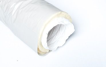 VALLY-MATIC Flexslange VMFPE ISO Ø202 mm, kondensisoleret. For udsugning af fugtig luft fra emhætte el. tumbler, længde 4 m, 25 mm isolering.