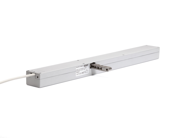 WINDOWMASTER Kædemotor WMU 952-1G 0400S, max. 0,45A, singlemotor med 400 mm vandring, 500 N, 230 VAC, elokseret aluminium. Mål 42x57x605 mm.