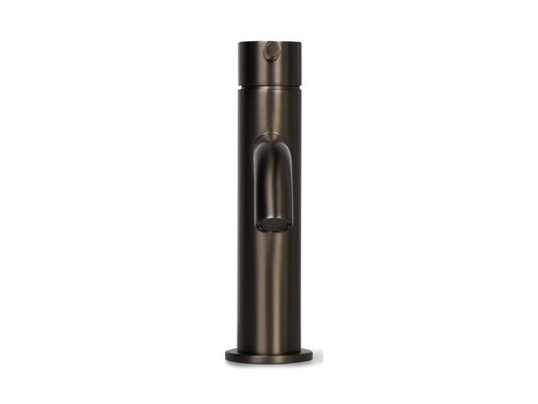 BLUE LABEL Etgrebs håndvaskarmatur uden bundventil - kold start funktion & 3/8 tilslutningsslanger - gun metal
