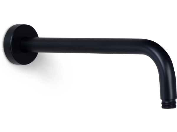 BLUE LABEL 1/2 brusearm i længde 30 cm - beregnet for montering af hovedbruser - mat sort