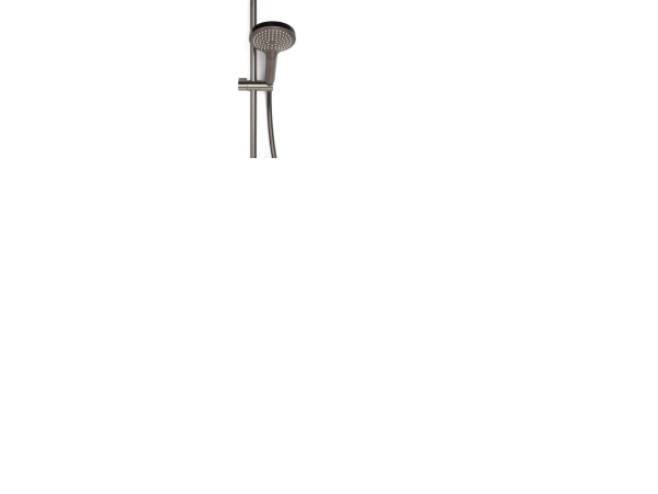 BLUE LABEL Termostatarmatur inkl. 90 cm håndbrusesæt med 3 stråletyper samt 1500 mm bruseslange - gun metal