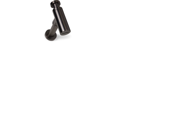 Blue label "vandlås, design gun metal 1 1/4"