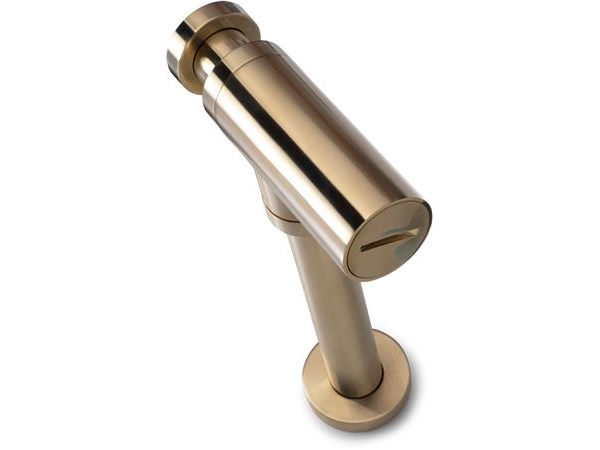 Blue label "vandlås, design børstet guld 1 1/4"