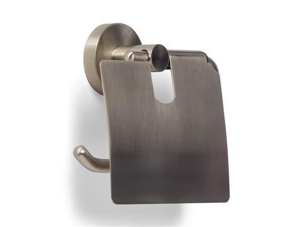 BLUE LABEL Toiletrulleholder med låg - børstet nikkel
