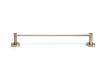 BLUE LABEL Enkelt håndklædestang i længde 45 cm - børstet guld