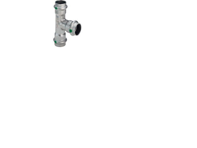 VIEGA Inox T-stykke, 18x15x15 mm, med SC-Contur
