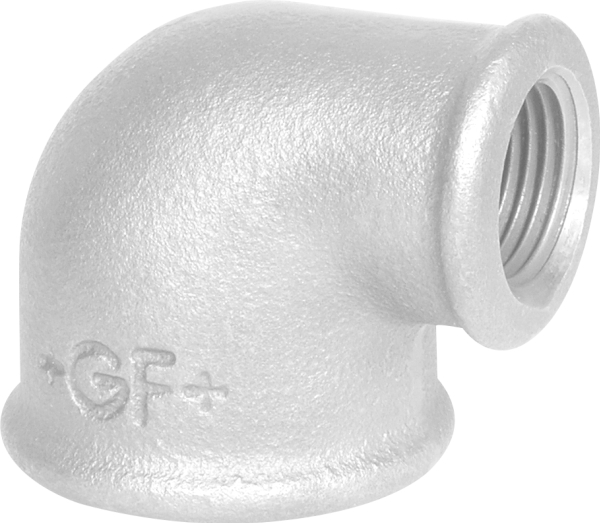 GF GEORG FISCHER 1 - 1/2 galvaniseret vinkel 90 grader muffe / muffe