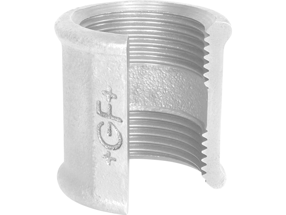 Georg Fischer randmuffe galvaniseret 1.1/2''
